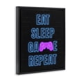 thumbnail image 4 of Stupell Industries Neon Gamer Lifestyle Typography Painting Black Floater Framed Art Print Wall Art, 25 x 31, 4 of 10