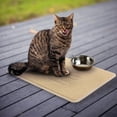 thumbnail image 5 of Gibson Everyday 119898.01 18.5 x 13.78 in. Pet Elements Cat Silhouette Placemat, Tan, 5 of 5