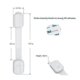 thumbnail image 2 of Cerradura de seguridad a prueba de niños - Cerradura de gabinete a prueba de bebés con 6 adhesivos 3M adicionales - Blanco, 2 of 5