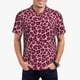 thumbnail image 1 of Balery Rose Leopard Print Camisa Polo de Hombre con Estampado, de Manga Corta y Tejido Medio, Camisa Tipo Golf Polo-Medium, 1 of 6