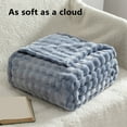 thumbnail image 5 of Kezqiaxn Fleece Throw Blanket Bedding Quilt Fleece Blankets Soft and Warm Single Layer Double-Sided All-Season Solid Color Plush Quilts 100*150Cm Gray, 5 of 6