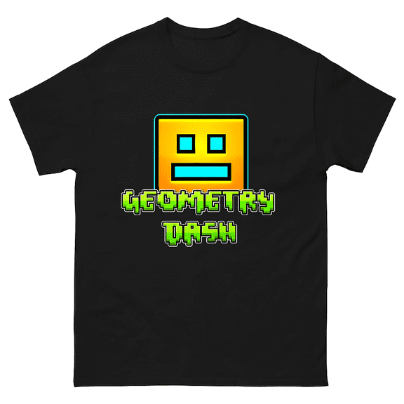 Cute Geometry Dash With A Fun And Colorful Gamer Art Gift Unisex T-Shirt V71009, up to size 5XL