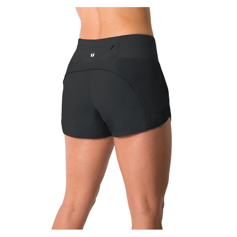 Women's Lightweight Running Shorts With Zipper Pocket - Yoga Fitness Athletic Volleyball Mesh Lining