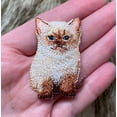 thumbnail image 2 of Tan Kitty Cat, Siamese Kitten, Pets, Animals, Embroidered, Iron On Patch, 2 of 6