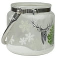 thumbnail image 3 of Northlight Glittered Lantern-Style Deer and Snowflakes Glass Christmas Candle Holder - 4", 3 of 5