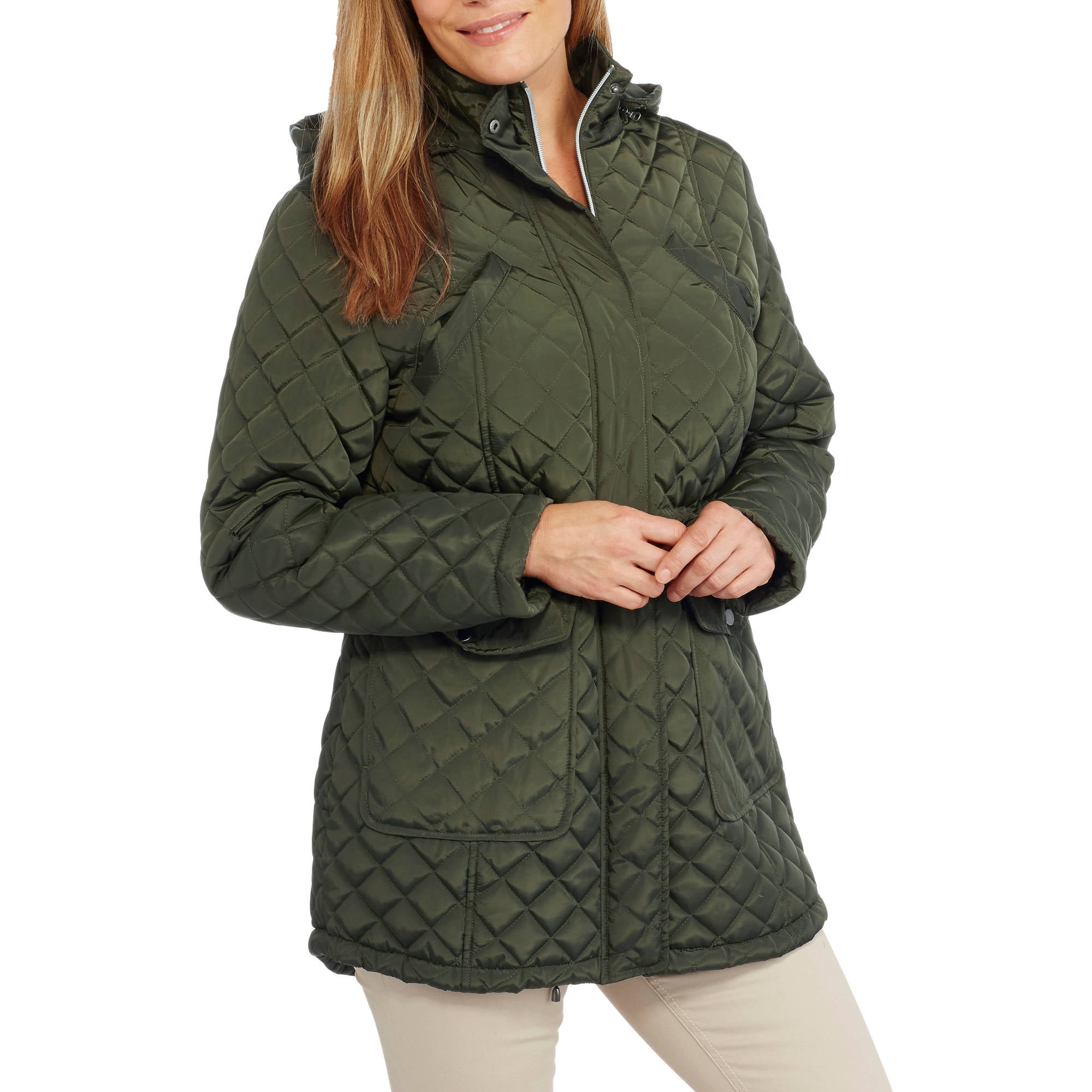 Women's Midweight Quilted Anorak with Hood