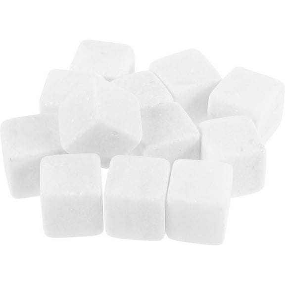 ORDDIART 12Pcs Marble Rocks Beverage Cooling Stones For Refrigerator Use And Birthday