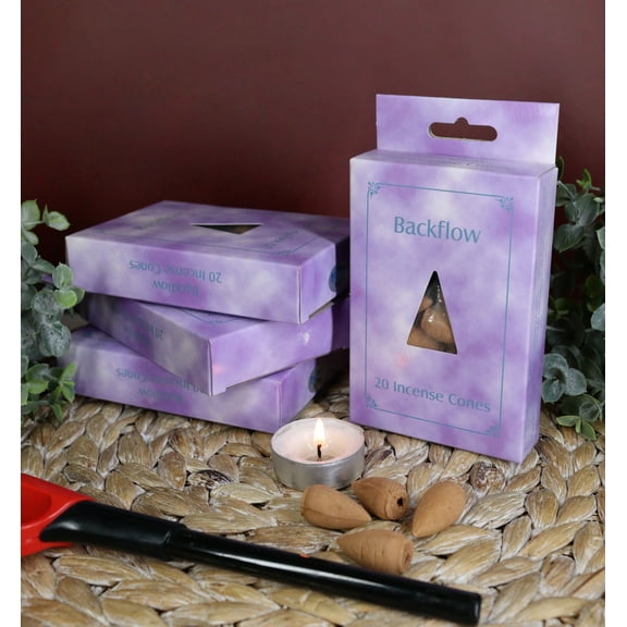 Backflow Incense Cones Pack of 80 Sandalwood Scent For Incense Burners