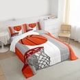 thumbnail image 3 of Castle Fairy Female Men Adults Basketball Game 3 Pieces Queen Comforter Set,Sport Theme Ultra Soft Bedding Sets,Ball Gaming Bedding Comforter Set Breathable,Luxury Bedroom Decor,Reversible, 3 of 8