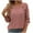 Pink #02, variant on Nmnitkp Sweaters for Women High Quality Healthy Fabric Women's 2025 Winter Pullover Sweater Casual Long Sleeve Crewneck Loose Chunky Knit Jumper Tops Blouse