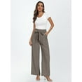 thumbnail image 2 of CAILDANL Wide Leg Dress Pants Women's Paperbag High Waisted Business Casual Trousers with Removable Belt, 2 of 2