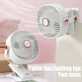 thumbnail image 5 of Clip Fan Rechargeable Battery Powered Fan - 3 Speed Portable Design for Outdoor Camping, Home, and Office Use - Quiet Operation and 360° Adjustable Angle, 5 of 5