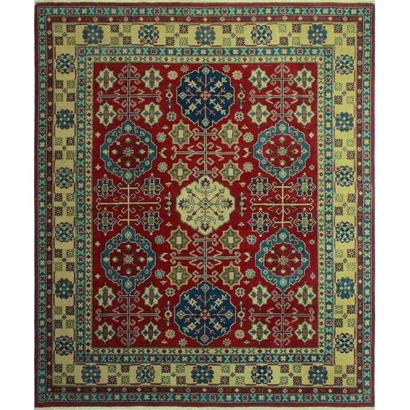 Kazak Yanny Red/Ivory Rug, 8'3" x 10'1"