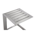 thumbnail image 5 of Pangea Home Table d'Appoint Patio Moderne en Aluminium en Argent Anodisé, 5 of 5