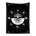 thumbnail image 2 of HVEST Tree of Life Tapestry Black and White Moon Phase Tapestry Wall Hanging Trippy Mystic Aesthetic Tapestries Home Wall Decor for Living Room Bedroom College Dormitory Dorm 51x59 Inches, 2 of 6