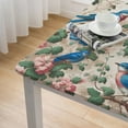 thumbnail image 4 of nygtbtfer Orange Spring Floral Tablecloth, Fitted Table Cover with Elastic for  Tables, Vintage Birds Summer Botanical Table Cloth Outdoor Indoor Dinning Party  Tablecloths, 4 of 7