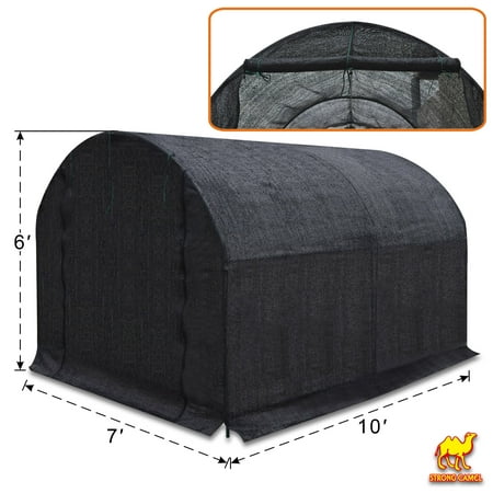 Strong Camel 80% Sunblock Shade Cloth GreenHouse Walk-In BLACK Greenhouse Outdoor Plant Gardening