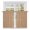 Khaki, variant on Rustic Pink Kitchen Curtains 45 Inch Length, Farmhouse Solid Color Tiers Curtains for Bathroom Bedroom Cafe, Light Filtering Small Window Treatment Short Tiered Drapes 2 Panels 42"Wx45"L
