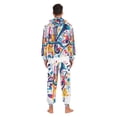 thumbnail image 4 of FORMRS Onesies Pajama for Adults Unisex Hoodie Winter Jumpsuit One Piece Sleepwear, Sizes S-2XL, Musical Pattern, 4 of 7