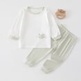 thumbnail image 2 of TOWED22 Two Piece Kids Pajamas Graphic Print Boys Girls Pajama Set Toddler Sleepwear for Fall and Winter Seasons 3 6 9 12 18 24 Months 2 3 4 5 6 7 8 9 Years(Green,2-3 Y), 2 of 8