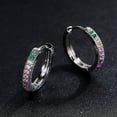 thumbnail image 4 of Joyas de moda Pendientes coloridos Pendientes de aro de 17 mm para mujer Pendientes elegantes para niñas, 4 of 8