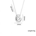 thumbnail image 2 of JGJJUGN Personalized Silver Initial Letter Necklace for Mom | Custom Alloy Pendant Jewelry | Elegant Monogram Necklace | Gift for Her, 2 of 2