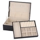 thumbnail image 1 of Estuche para guardar joyas, caja para guardar joyas de doble capa, ideal para guardar pendientes y joyas, el mejor de su clase, 1 of 9