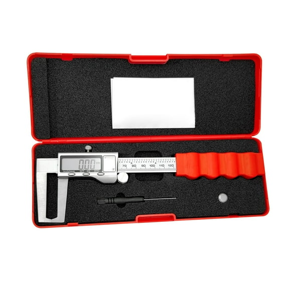 TFixolElectronic Digital Brake Disc Rotor Gauge Caliper Inch/Metric Reading 0-6''/0-150mm Measuring Range Large LCD Screen Vernier Caliper