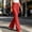 Red plus size flare pants a1, variant on Cagogo Women Plus Size Flare Leg High Waisted Flowy Casual Long Pants Trousers for Party Office Work Stretchy Comfortable Dress Pants, Light Blue M