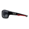 thumbnail image 4 of Locs Lunettes de Soleil Oversize pour Hommes Biker Noir Rouge, 4 of 4