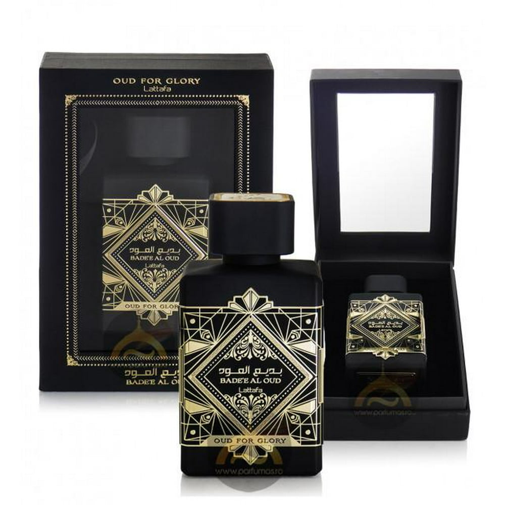 Badee Al Oud (Oud for Glory) Eau De Spray Parfum (100 ml 3.4Fl oz) by Lattafa 3 pack