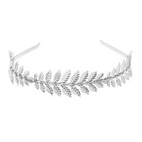 Elegant Bridal Leaf Headband Wedding Hair Vine Floral Headpiece for Women European Style