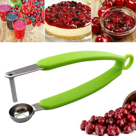 

Ettsollp Cherry Corer Cherry Pitter Tool Stainless Steel Olive Pitter Heavy-Duty Fruit Pit Remover Multi-Purpose Kitchen Accessory