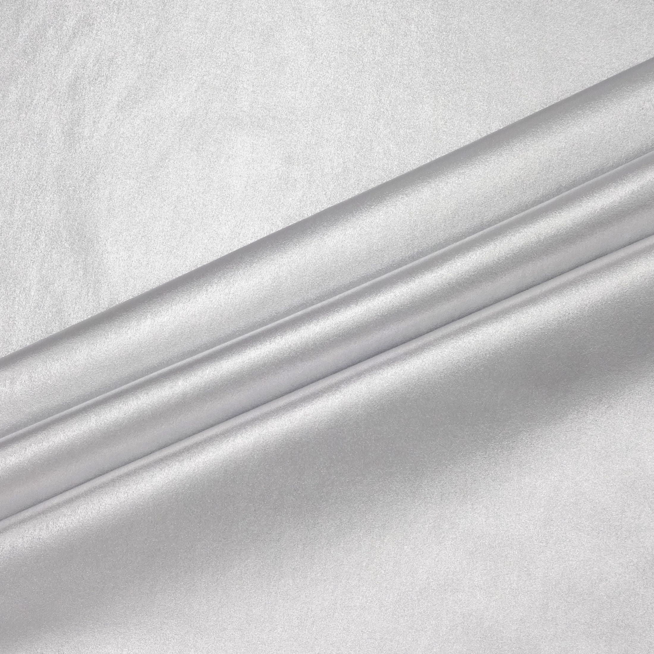 Hello Hobby Dancewear Foil Knit Fabric, Silver, 2 Yard Precut, 54 in Wide, 95% Polyester/5% Spandex