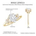 thumbnail image 5 of Lab Grown Diamond Oval Engagement Ring, EF-VS Quality Certified, 1 Carat, 14K Yellow Gold, US 9.50, 5 of 8