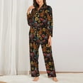 thumbnail image 2 of Fotbe Sunflower Rooster Conjunto de Pijama de Manga Larga para Mujer con Estampado, Ropa de Dormir de 2 Piezas, Conjunto de Casa Suave y Cómodo con Bolsillos-X-Large, 2 of 7