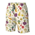 thumbnail image 5 of Kdxio Vegetable Pattern Mens Casual Shorts - Drawstring Summer Beach Sports Shorts for Men, 5 of 9