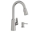 thumbnail image 2 of Moen Edwyn One Handle Stainless Steel Pull-Down Kitchen Faucet, 2 of 2