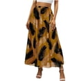 thumbnail image 1 of Faldas de las Mujeres Midi Moda de Gasa Impresa Midi Falda para las Mujeres, Falda Fluida Casual para el Uso de Primavera Y Verano, 1 of 7