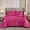 Hot Pink, variant on Pleat Satin Bed Sheets Queen/King Comforter Set,Luxury Satin Comforter Set with Sheets,8 Pcs Geometric Pleat Satin Bed Set,Silky Luxury Bedding with 1 Satin Comforter 4 Pillowcases 1 Flat Sheet 1 Fit