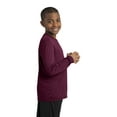 thumbnail image 3 of Sport-Tek Youth Long Sleeve PosiCharge Competitor Tee-M (Maroon), 3 of 5