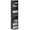 Black, variant on HOMCOM Media Storage Cabinet, 9-Tier DVD Shelf with 6 Adjustable Shelves