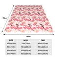 thumbnail image 3 of Fuzoiu Summer Flamingo Print Ultra-Soft Micro Fleece Blanket,All Seasons Flannel Throw, Lightweight Blanket for Bed, Sofa, Couch, Movie Night, Camping, and Travel-60"x50", 3 of 7