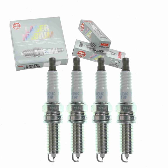 4 pc NGK Laser Iridium Spark Plugs compatible with Hyundai Veloster 1.6L L4 2013-2014