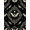 Black White, Pattern 3, variant on ODIKA 8'x10' Washable Area Rug Durable, Non-Slip Moth Gothic Galaxy Phase Mystical Symmetry Witchy Death Academia Refined for Living Room, Under Sectional, Family