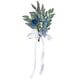 thumbnail image 5 of Ramo de flores de seda para respaldo de silla de boda | Decoración de rosas artificiales y hojas verdes | Accesorios florales para pasillos de hotel con lazo | Decoración romántica y duradera pa, 5 of 5