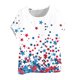 thumbnail image 4 of Vestidos Casuales Para Mujer, Blusas De Mujer De Moda Blusa informal de lino con botones y manga corta estampada para mujer, 4 of 4