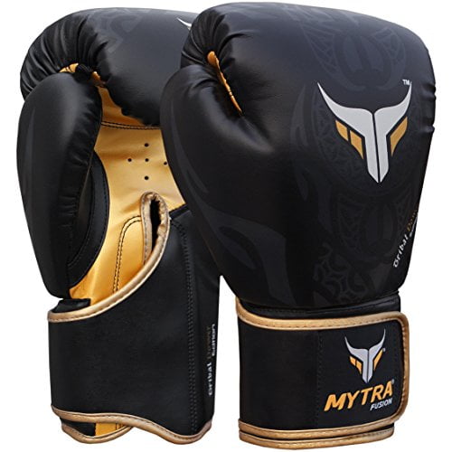 Mytra Fusion Tribal Boxing Gloves  Training Punching Sparring MMA Gloves 