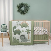 The Peanutshell Crib Bedding, Dinosaur Dreams Baby Crib Bedding Set and Mobile, 4-Piece Set