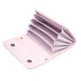 thumbnail image 3 of Adhesive Card Slots Holder Phone Pocket for Phone Case, PU Leather Wallet Sticker ID/Credit Card Holder with Magnetic Buttons for Phone Sleeve - Pink, 3 of 6